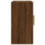 Armario de pared madera de ingeniería marrón roble 60x31x60 cm de vidaXL, Taquillas y armarios de almacenamiento - Ref: Foro2...