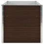 Mesa de cultivo de acero galvanizado marrón 160x80x77 cm en Macetas y jardineras | Comprar online en Foru.es