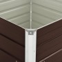 Mesa de cultivo de acero galvanizado marrón 100x100x77 cm en Macetas y jardineras | Comprar online en Foru.es