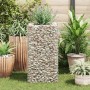 Arriate de gaviones de acero 50x50x100 cm en Macetas y jardineras | Comprar online en Foru.es