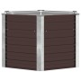 Arriate de acero galvanizado marrón 129x129x77 cm en Macetas y jardineras | Comprar online en Foru.es