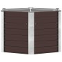 Arriate de acero galvanizado marrón 129x129x77 cm en Macetas y jardineras | Comprar online en Foru.es