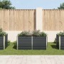 Jardinera elevada acero galvanizado gris antracita 160x80x77cm en Macetas y jardineras | Comprar online en Foru.es