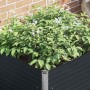 Jardinera elevada acero galvanizado gris antracita 100x100x77cm en Macetas y jardineras | Comprar online en Foru.es