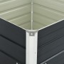 Jardinera elevada acero galvanizado gris antracita 100x100x77cm en Macetas y jardineras | Comprar online en Foru.es