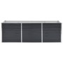 Arriate de acero galvanizado gris antracita 240x80x77 cm en Macetas y jardineras | Comprar online en Foru.es