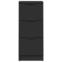 Aparador de madera contrachapada negro 30x30x70 cm de vidaXL, Aparadores - Ref: Foro24-811154, Precio: 104,76 €, Descuento: %
