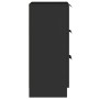 Aparador de madera contrachapada negro 30x30x70 cm de vidaXL, Aparadores - Ref: Foro24-811154, Precio: 104,76 €, Descuento: %