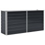 Arriate de acero galvanizado gris antracita 160x40x77 cm en Macetas y jardineras | Comprar online en Foru.es
