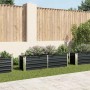 Arriate de acero galvanizado gris antracita 160x40x45 cm en Macetas y jardineras | Comprar online en Foru.es
