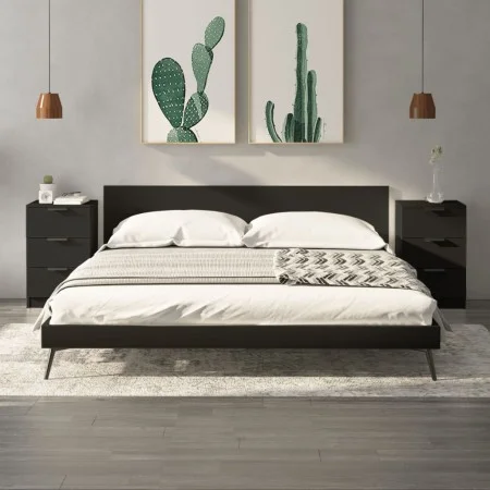 Mesitas de noche 2 unidades negro 40x36x65 cm de vidaXL, Mesitas de noche - Ref: Foro24-811271, Precio: 93,58 €, Descuento: %