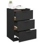 Mesitas de noche 2 unidades negro 40x36x65 cm de vidaXL, Mesitas de noche - Ref: Foro24-811271, Precio: 93,58 €, Descuento: %