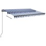 Toldo de pie automático azul y blanco 350x250 cm en Toldos | Comprar online en Foru.es