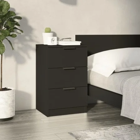 Mesita de noche negro 40x36x65 cm de vidaXL, Mesitas de noche - Ref: Foro24-811270, Precio: 66,28 €, Descuento: %