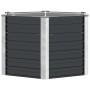 Arriate de acero galvanizado gris antracita 129x129x77 cm en Macetas y jardineras | Comprar online en Foru.es