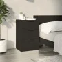 Mesita de noche negro 40x36x65 cm de vidaXL, Mesitas de noche - Ref: Foro24-811270, Precio: 66,28 €, Descuento: %