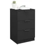 Mesita de noche negro 40x36x65 cm de vidaXL, Mesitas de noche - Ref: Foro24-811270, Precio: 66,28 €, Descuento: %