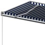 Toldo de pie automático azul y blanco 350x250 cm en Toldos | Comprar online en Foru.es