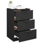 Mesita de noche negro 40x36x65 cm de vidaXL, Mesitas de noche - Ref: Foro24-811270, Precio: 66,28 €, Descuento: %