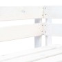 Banco esquinero de palés para jardín madera blanco en Bancos de jardín | Comprar online en Foru.es