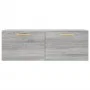 Armario de pared madera ingeniería gris Sonoma 100x36,5x35 cm de vidaXL, Taquillas y armarios de almacenamiento - Ref: Foro24...