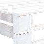 Banco esquinero de palés para jardín madera blanco en Bancos de jardín | Comprar online en Foru.es