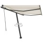 Toldo de pie automático crema 350x250 cm en Toldos | Comprar online en Foru.es