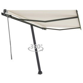 Toldo de pie automático crema 350x250 cm en Toldos | Comprar online en Foru.es