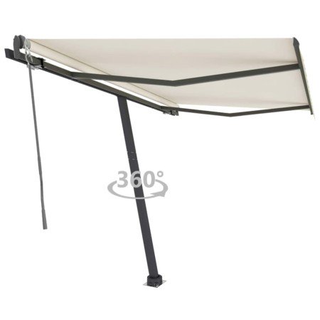 Toldo de pie automático crema 350x250 cm en Toldos | Comprar online en Foru.es
