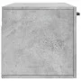 Armario de pared madera ingeniería gris hormigón 100x36,5x35 cm de vidaXL, Taquillas y armarios de almacenamiento - Ref: Foro...