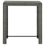 Mesa alta para jardín ratán sintético gris 100x60,5x110,5 cm en Mesas de jardín | Comprar online en Foru.es