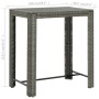 Mesa alta para jardín ratán sintético gris 100x60,5x110,5 cm en Mesas de jardín | Comprar online en Foru.es