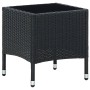 Mesa de jardín ratán sintético negro 40x40x45 cm en Mesas de jardín | Comprar online en Foru.es