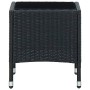 Mesa de jardín ratán sintético negro 40x40x45 cm en Mesas de jardín | Comprar online en Foru.es