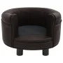 Sofá para perros felpa y cuero sintético marrón 48x48x32 cm de vidaXL, Camas para perros - Ref: Foro24-170958, Precio: 80,66 ...