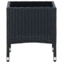 Mesa de jardín ratán sintético negro 40x40x45 cm en Mesas de jardín | Comprar online en Foru.es