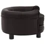 Sofá para perros felpa y cuero sintético marrón 48x48x32 cm de vidaXL, Camas para perros - Ref: Foro24-170958, Precio: 80,66 ...