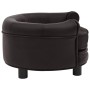 Sofá para perros felpa y cuero sintético marrón 48x48x32 cm de vidaXL, Camas para perros - Ref: Foro24-170958, Precio: 81,83 ...