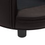 Sofá para perros felpa y cuero sintético marrón 48x48x32 cm de vidaXL, Camas para perros - Ref: Foro24-170958, Precio: 81,83 ...