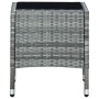 Mesa de jardín ratán sintético gris 40x40x45 cm en Mesas de jardín | Comprar online en Foru.es