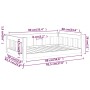 Cama para perros madera maciza de pino 95,5x65,5x28 cm de vidaXL, Camas para perros - Ref: Foro24-833255, Precio: 63,19 €, De...