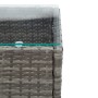 Mesa de centro de ratán sintético gris 60x40x36 cm en Mesas de jardín | Comprar online en Foru.es