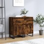 Aparadores 2 uds madera de ingeniería roble ahumado 40x35x70 cm de vidaXL, Aparadores - Ref: Foro24-831175, Precio: 74,48 €, ...