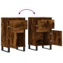 Aparadores 2 uds madera de ingeniería roble ahumado 40x35x70 cm de vidaXL, Aparadores - Ref: Foro24-831175, Precio: 74,48 €, ...