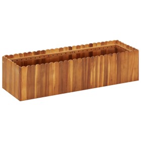 Arriate de madera maciza de acacia 100x30x25 cm en Macetas y jardineras | Comprar online en Foru.es