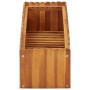 Arriate de madera maciza de acacia 100x30x25 cm en Macetas y jardineras | Comprar online en Foru.es