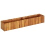 Arriate elevado de madera maciza de acacia 150x30x25 cm en Macetas y jardineras | Comprar online en Foru.es