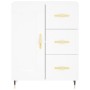 Aparador de madera de ingeniería blanco 69,5x34x90 cm de vidaXL, Aparadores - Ref: Foro24-830236, Precio: 116,86 €, Descuento: %