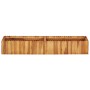 Arriate elevado de madera maciza de acacia 150x30x25 cm en Macetas y jardineras | Comprar online en Foru.es