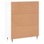 Aparador de madera de ingeniería blanco 69,5x34x90 cm de vidaXL, Aparadores - Ref: Foro24-830236, Precio: 116,86 €, Descuento: %